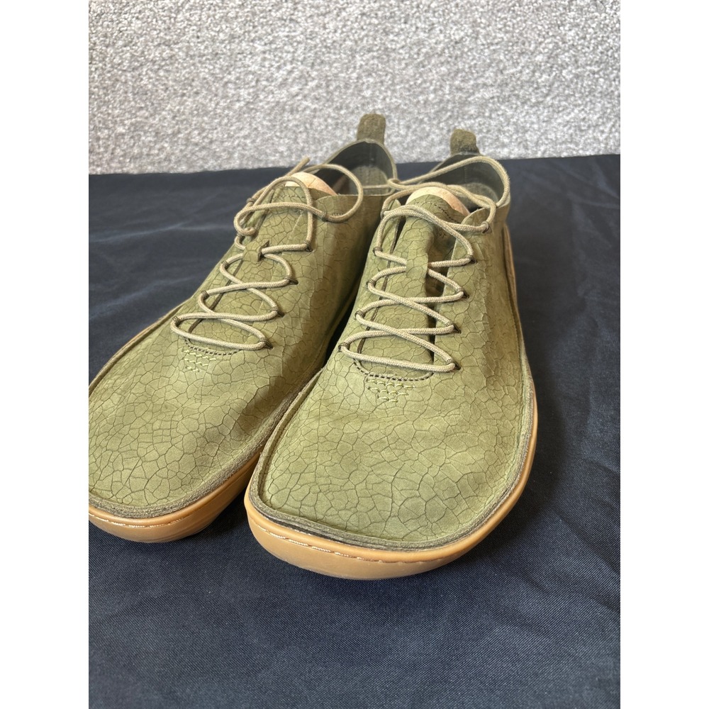 Vivobarefoot Gobi Sneaker Men 45 Green Suede Barefoot Shoes US 15 EU 49 UK 14